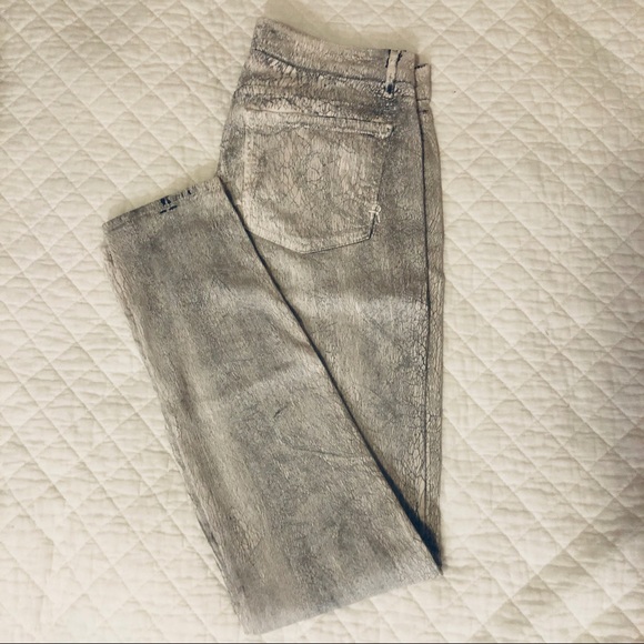 Rich and Skinny White with Black Crackle Skinnies - Picture 3 of 7